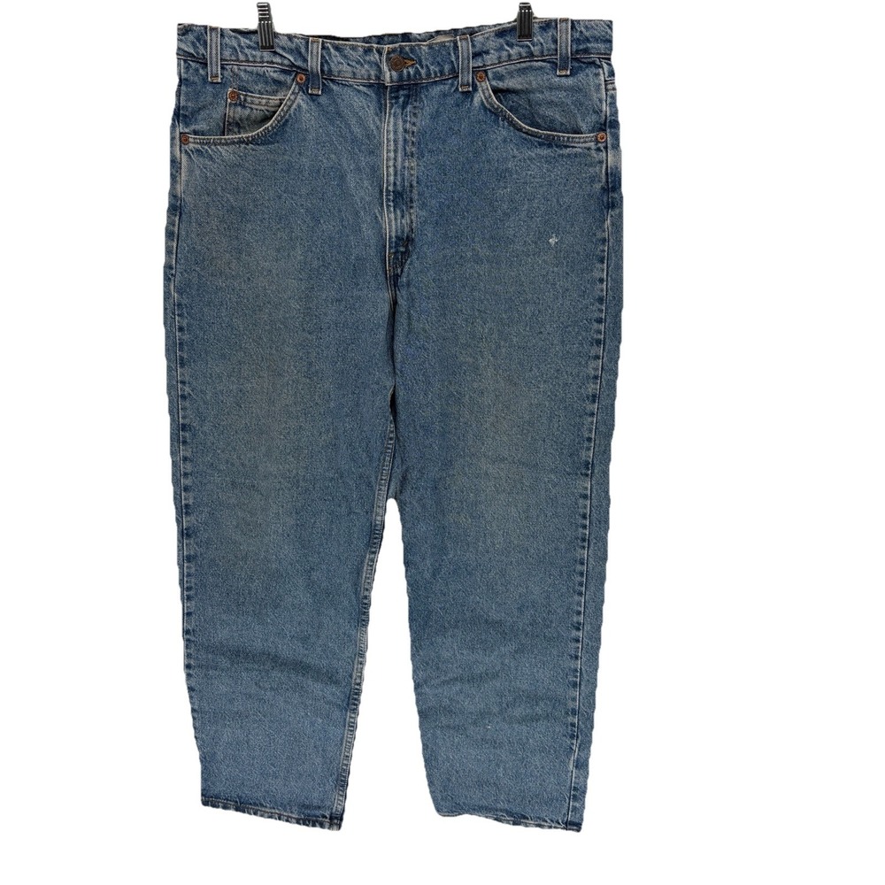 Vintage 90s Levis 550 Relaxed Jeans Orange Tab Stone Wash Men 38X30 (37X28)